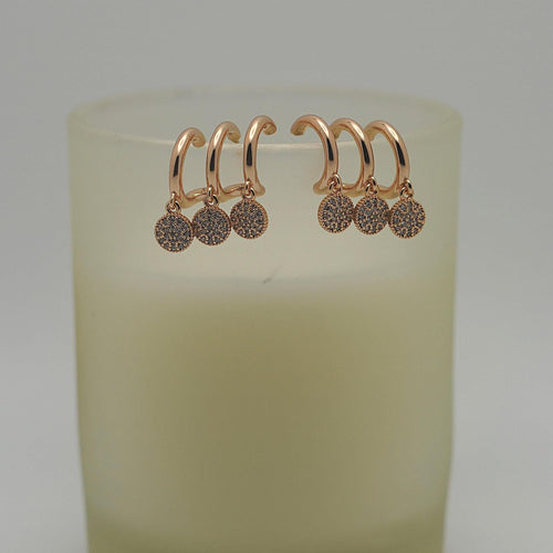 18K Gold PVD Crystal Drop Earrings · Waterproof CZ Dangle · Tarnish Free Stainless Steel · Hypoallergenic Gift for Her