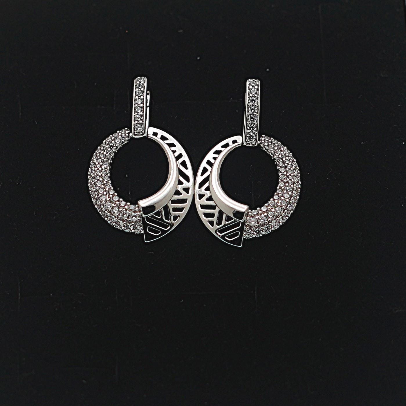 Crescent Moon Hoop Earrings