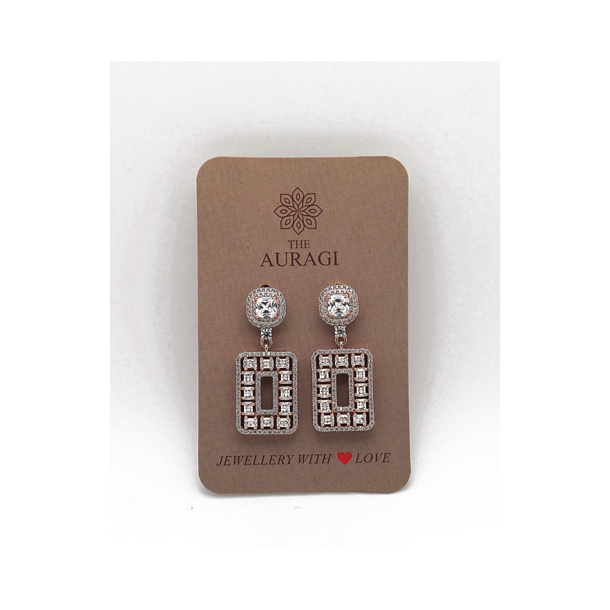 art deco baguette earrings luxury