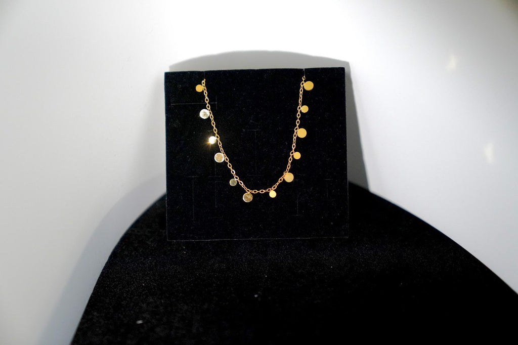 Teardrop Charm Pendant Necklace 18K Gold PVD · Waterproof Dainty Chain · Tarnish Free Stainless Steel · Minimalist Layering Gift for Her