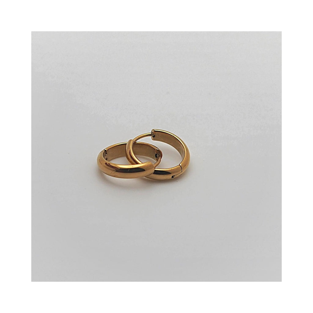 classic gold huggie hoops luxury