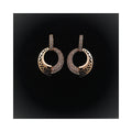 crescent moon hoops luxury