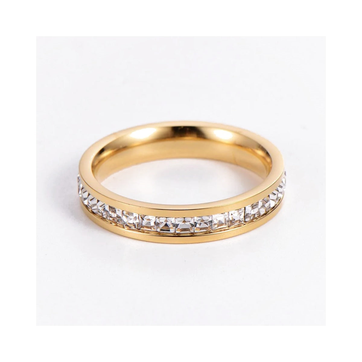 crystal eternity band luxury