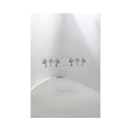 pink crystal drop earrings luxury