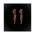 ruby vine drop earrings luxury