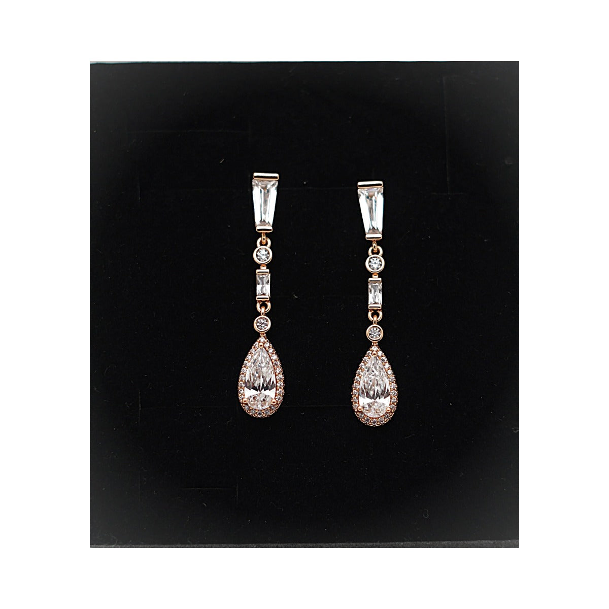 teardrop crystal earrings luxury