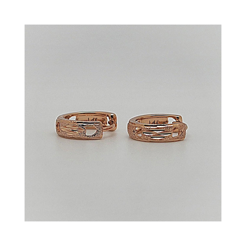 textured gold hoops luxury