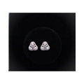 triangle crystal studs luxury
